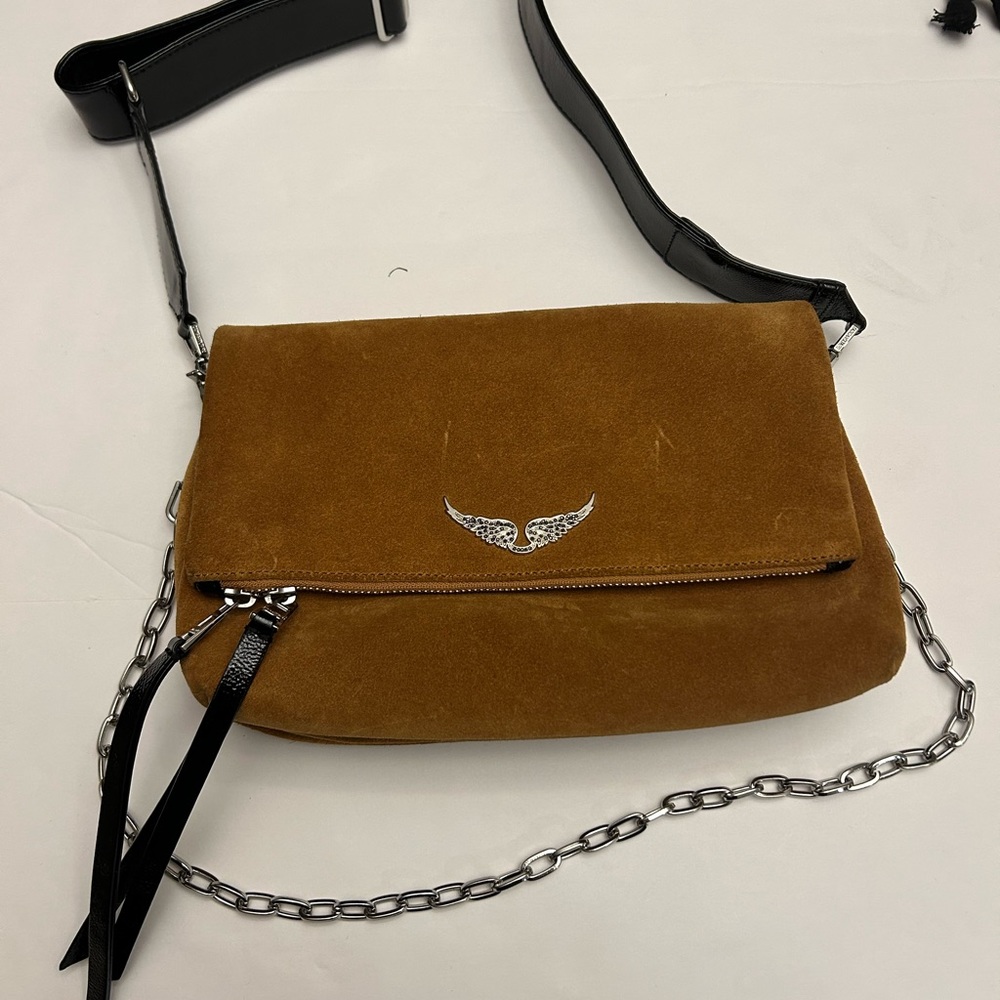 Zadig & Voltaire Rocky Suede Shoulder Bag